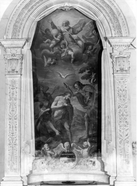 BATTESIMO DI CRISTO (dipinto) di Castellotti Lorenzo (seconda metà sec. XVIII)