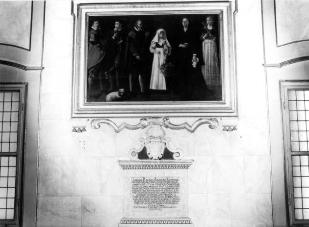 lapide tombale - bottega lucchese (sec. XVII)