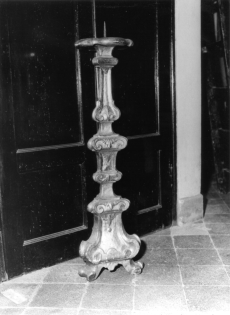 candeliere d'altare, serie - manifattura lucchese (sec. XIX)