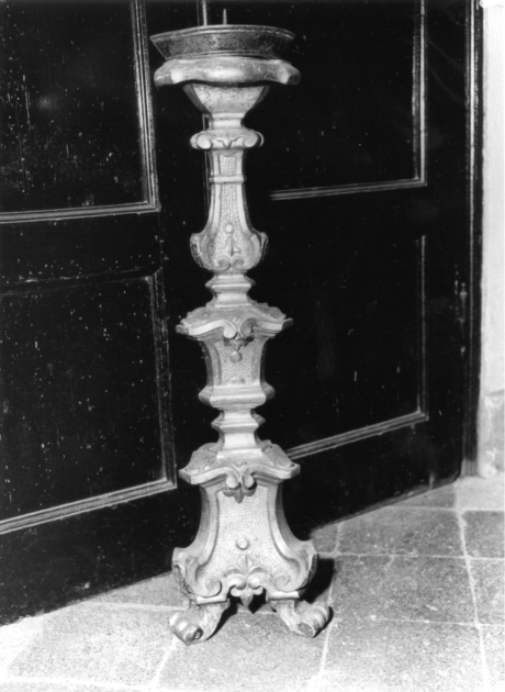 candeliere d'altare, serie - manifattura lucchese (sec. XIX)