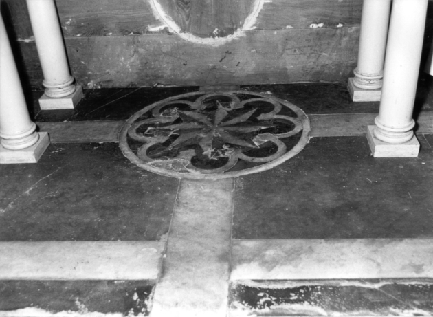 decorazione musiva, frammento - ambito Italia settentrionale (secc. XIV/ XV)