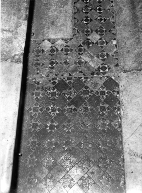 decorazione musiva, frammento - ambito Italia settentrionale (secc. XIV/ XV)