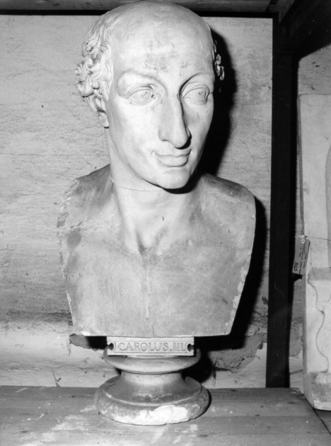 figura maschile (busto, opera isolata) - bottega lucchese (secc. XIX/ XX)