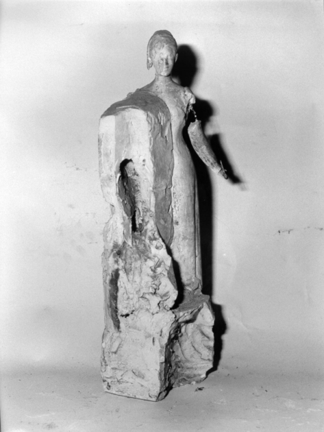 figura femminile (statua, opera isolata) - bottega lucchese (secc. XIX/ XX)