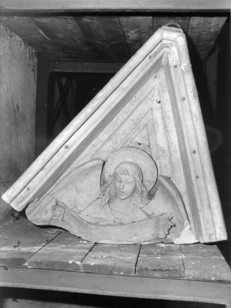 angelo (rilievo, frammento) - bottega lucchese (secc. XIX/ XX)