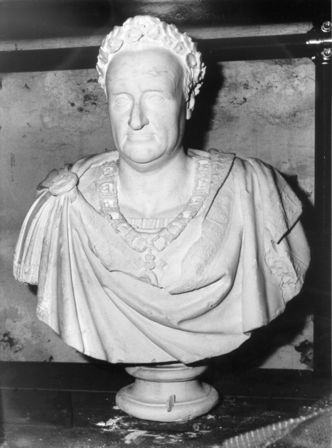 figura maschile (busto, opera isolata) - bottega lucchese (secc. XIX/ XX)