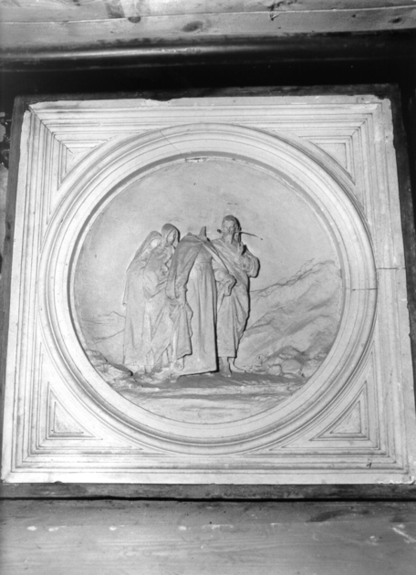 le tre Marie con San Giovanni (rilievo, serie) di Passaglia Augusto (secc. XIX/ XX)