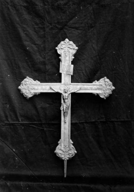 croce processionale - ambito garfagnino (sec. XVIII)