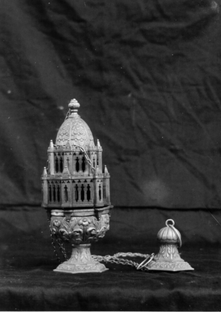 turibolo - a corpo architettonico - bottega italiana (sec. XIX)