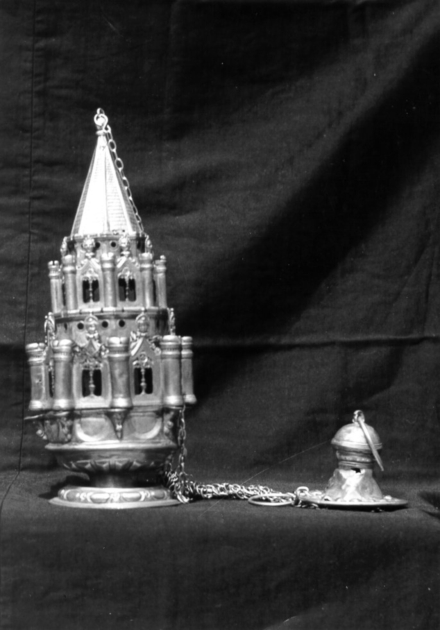 turibolo - a corpo architettonico - bottega italiana (fine/inizio secc. XVI/ XVII)