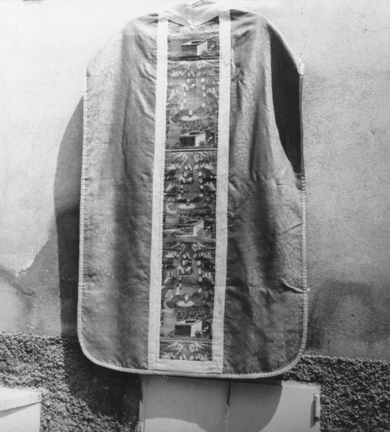 MADONNA DELLA CINTOLA (pianeta) - manifattura toscana (fine/inizio secc. XV/ XVI)