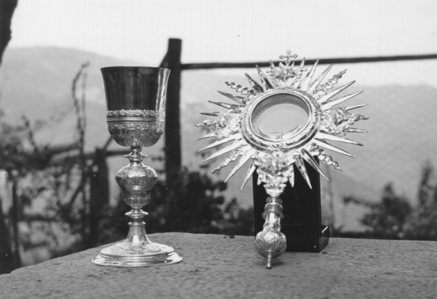 mostra d'ostensorio - bottega lucchese (?) (sec. XVIII)