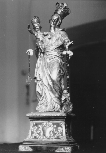 MADONNA CON BAMBINO (statuetta) - bottega italiana (sec. XVIII)