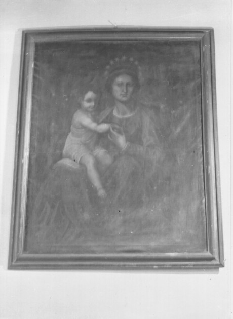 MADONNA CON BAMBINO (dipinto) - ambito italiano (sec. XVI)