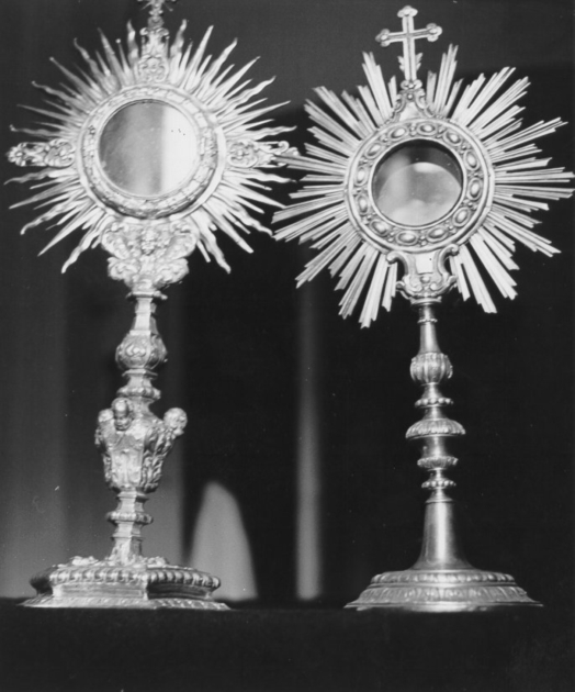 ostensorio - a raggiera di Vambrè Giovanni il Vecchio (fine/inizio secc. XVII/ XVIII)