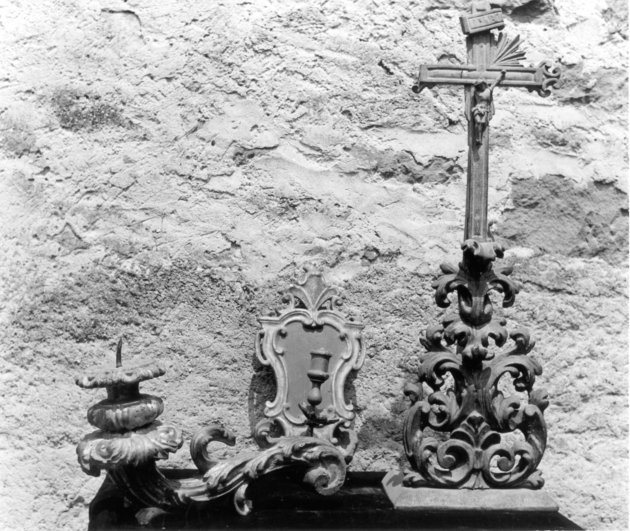 candeliere da parete, serie - ambito garfagnino (sec. XVIII)