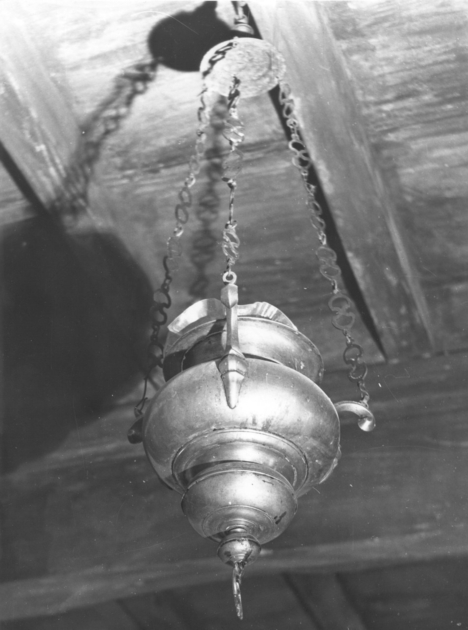 lampada pensile, serie - bottega italiana (inizio sec. XVIII)