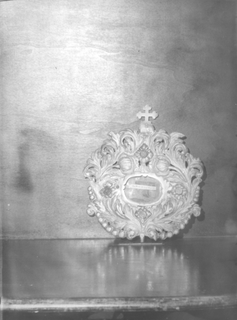 mostra di reliquiario, elemento d'insieme - bottega toscana (secc. XVII/ XVIII)