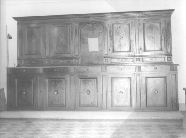 armadio da sacrestia - manifattura toscana (sec. XIX)