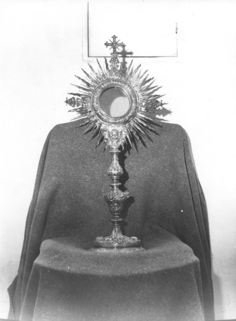 ostensorio - a raggiera di Vambrè Giovanni il Vecchio (sec. XVIII)