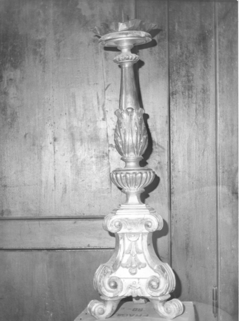 candeliere d'altare, serie - manifattura toscana (sec. XIX)