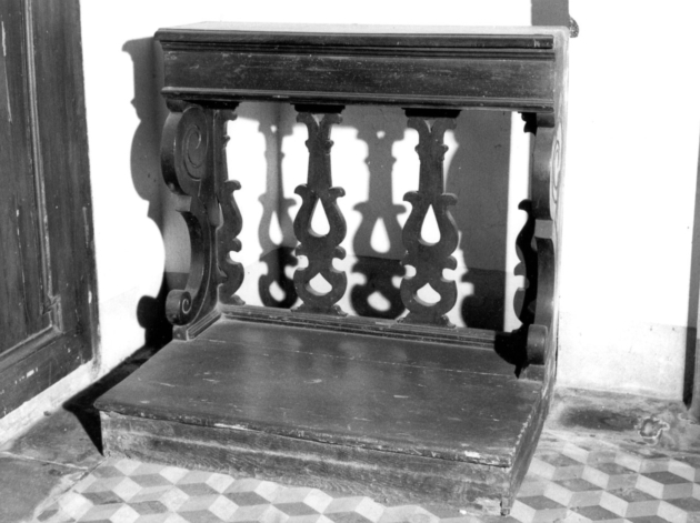 inginocchiatoio, serie - bottega lucchese (sec. XVIII)