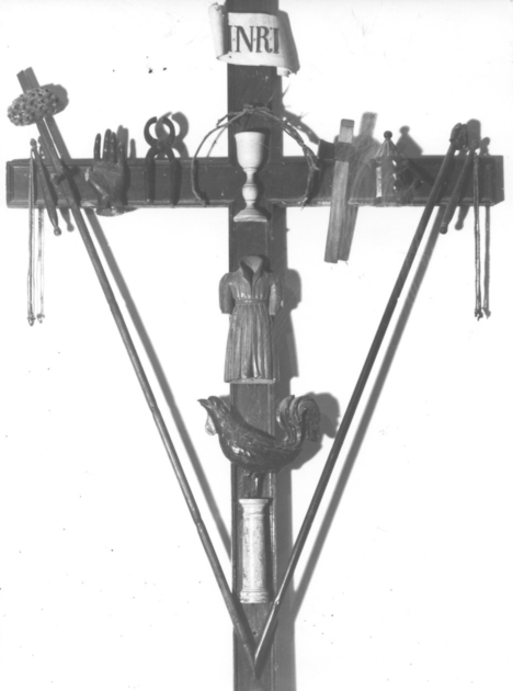 croce penitenziale - bottega toscana (sec. XIX)