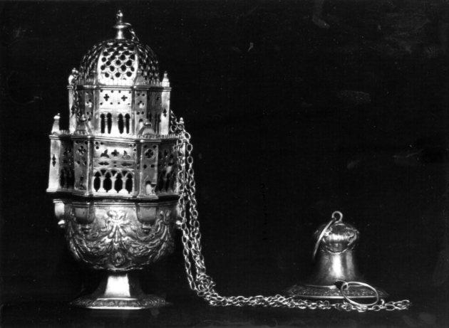 turibolo - a corpo architettonico - bottega toscana (seconda metà sec. XVII)