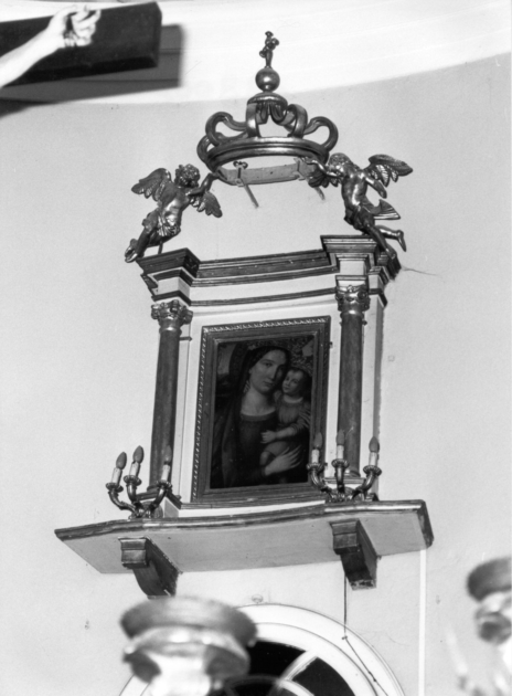 MADONNA CON BAMBINO (dipinto) - ambito italiano (sec. XVI)