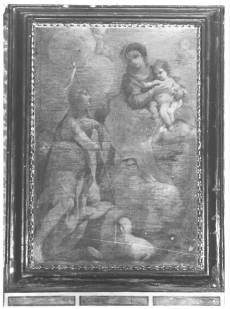 Madonna con Bambino e San Giovanni Battista (dipinto, opera isolata) di Marracci Giovanni (sec. XVII)