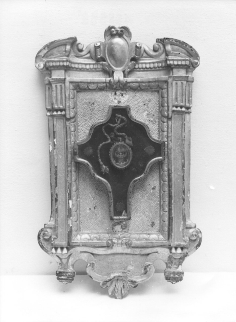 reliquiario - a tabella - bottega toscana (prima metà sec. XVIII)