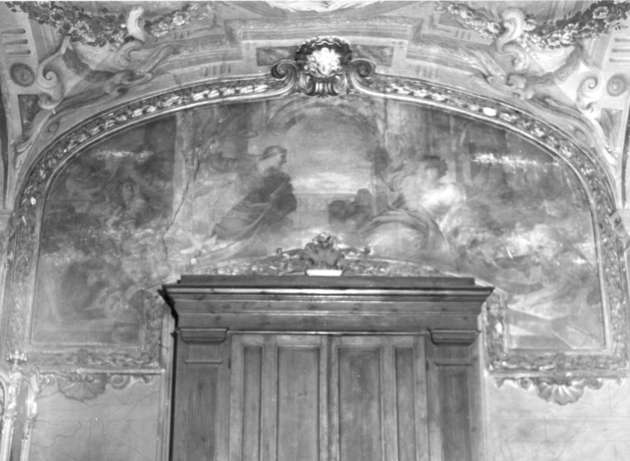 CRISTO CACCIA I MERCANTI DAL TEMPIO (dipinto) di Marracci Giovanni (seconda metà sec. XVII)