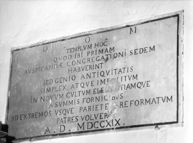 lapide commemorativa - bottega italiana (sec. XVIII)