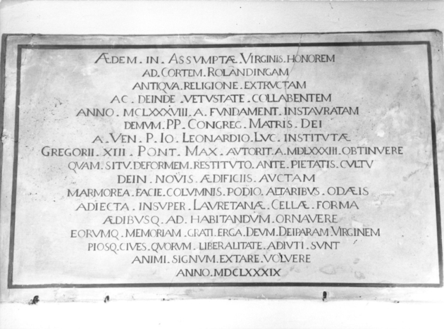 lapide commemorativa - bottega italiana (sec. XVII)