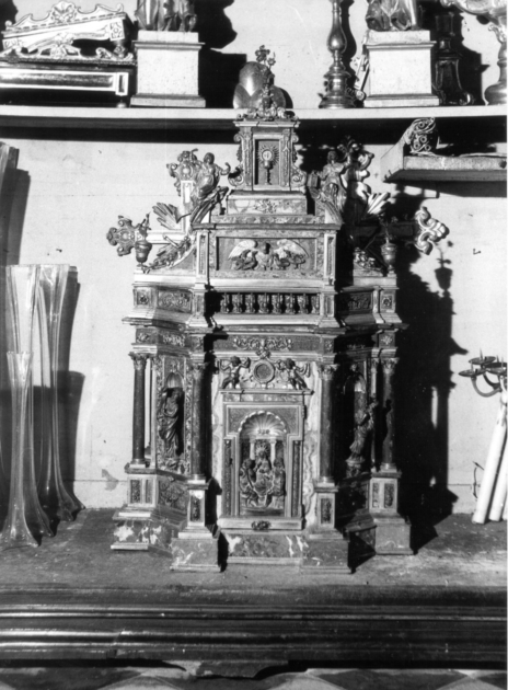 tabernacolo - a frontale architettonico di Vambrè Giovanni il Vecchio (sec. XVII)