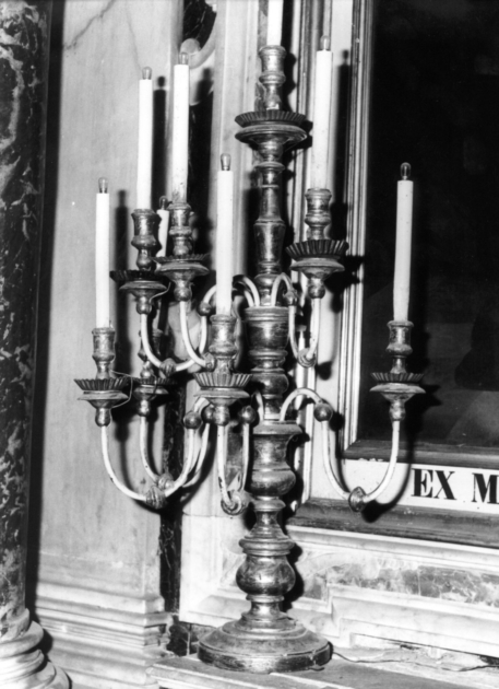 candeliere, serie - manifattura lucchese (prima metà sec. XIX)