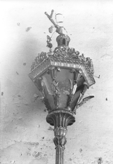 lanterna processionale, serie - bottega ligure (sec. XIX)