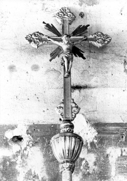 croce processionale di Cipriani Ginese (secondo quarto sec. XIX)