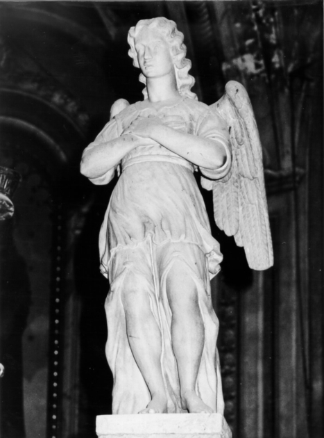 angelo orante (statua, serie) - ambito toscano (sec. XVII)