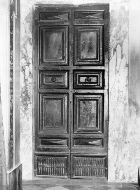 porta - a due battenti, serie - bottega toscana (sec. XVIII)