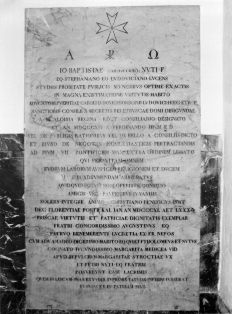 lapide tombale - ambito apuoversiliese (prima metà sec. XIX)