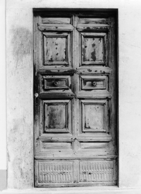 porta - a due battenti, serie - bottega toscana (inizio sec. XVIII)