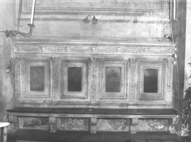 stalli del coro di Stagi Lorenzo, Mei Giuliano di Taddeo, Nelli Sebastiano di Giovanni Maria da Carrara (sec. XVI)