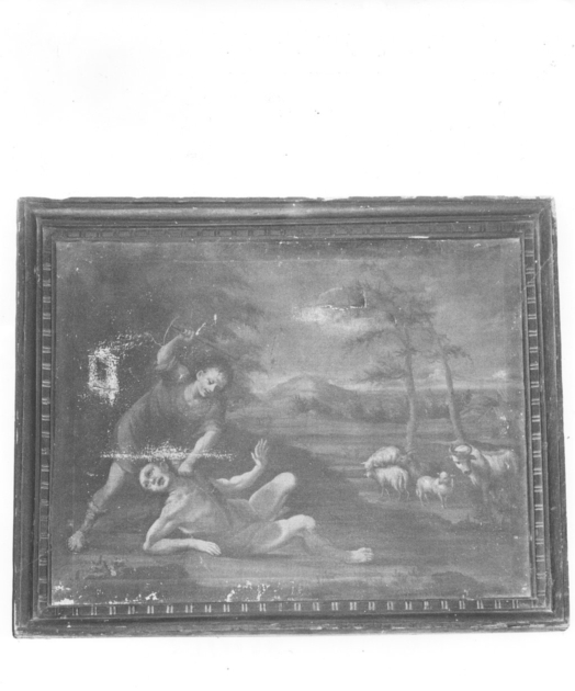 Caino uccide Abele (dipinto) di Tommasi Guglielmo (ultimo quarto sec. XVIII)