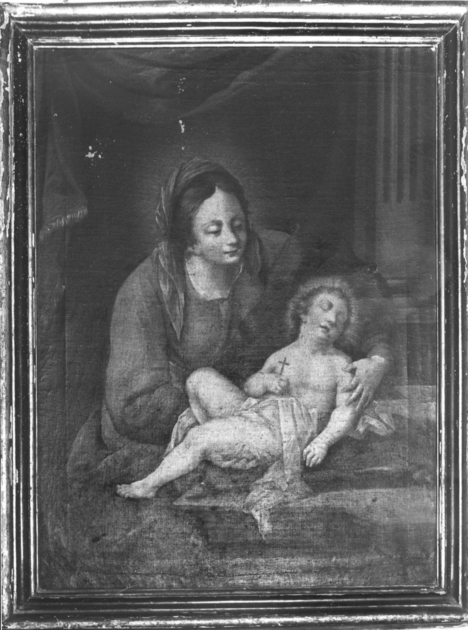 MADONNA CON BAMBINO (dipinto) di Tommasi Guglielmo (seconda metà sec. XVIII)