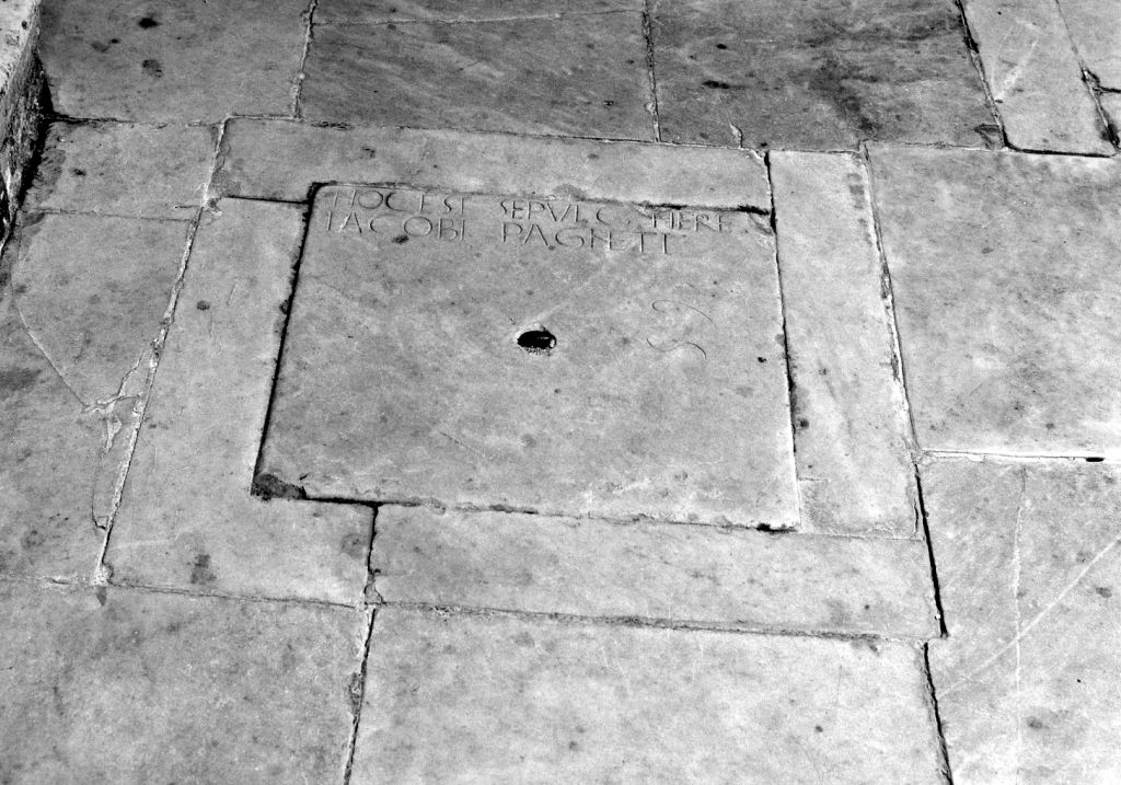 lapide tombale - ambito toscano (prima metà sec. XVI)