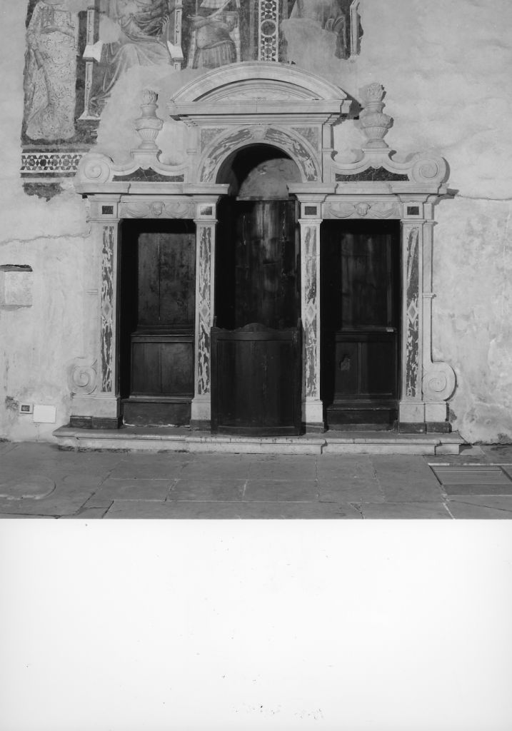 confessionale, serie - bottega toscana (sec. XVII)