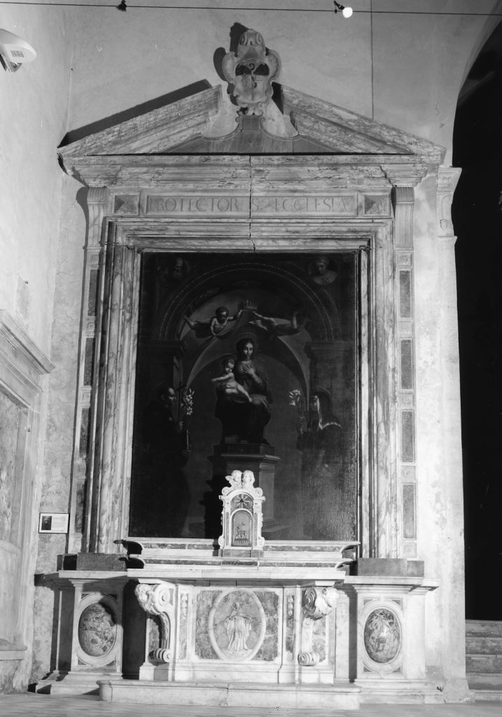 mensa d'altare, elemento d'insieme - bottega toscana (sec. XVIII)