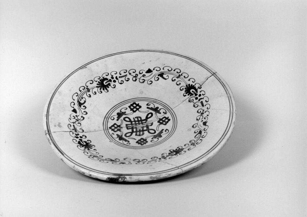 piatto, frammento - manifattura fiorentina (primo quarto sec. XVI)