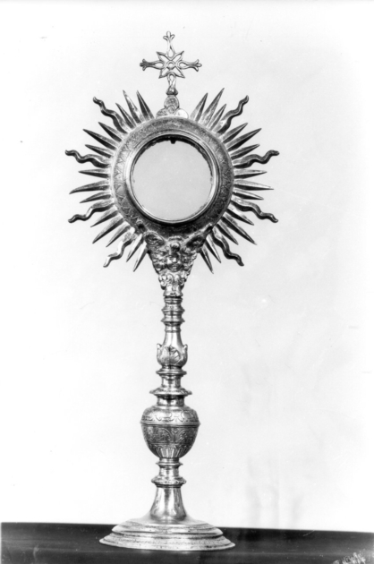 ostensorio - a raggiera - bottega toscana (sec. XVII)